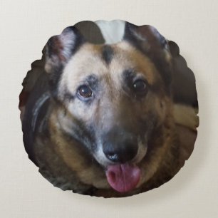 German Shepherd Dog Round Pillow