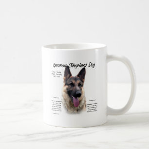 German Shepherd Dog (sable) History Design Coffee Mug