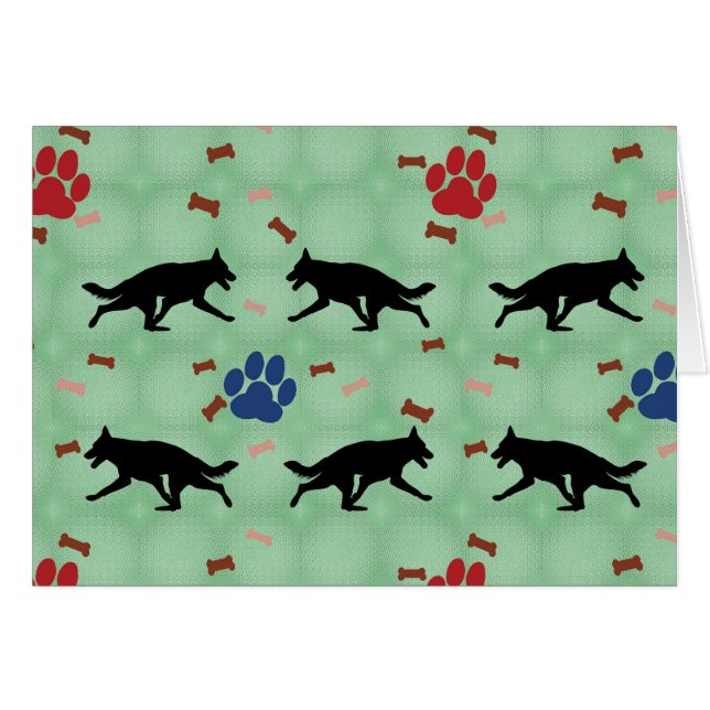 German Shepherd Dog Shadow (Front Horizontal)