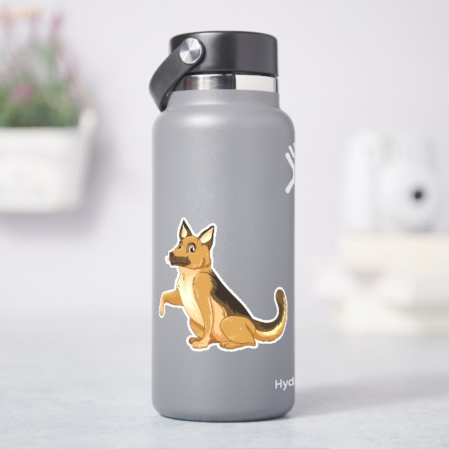 German Shepherd Dog Shake Hand (HydroFlask)