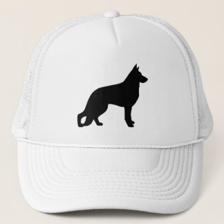 German Shepherd Dog Silhouette Trucker Hat