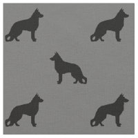German Shepherd Dog Silhouettes Pattern