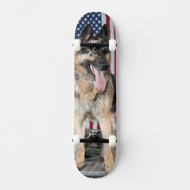 German Shepherd Dog Skateboard (Front)
