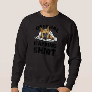 German Shepherd Dog Sleeping Pyjama Schäferhund R Sweatshirt