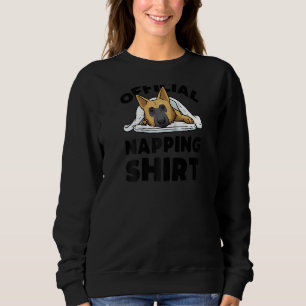German Shepherd Dog Sleeping Pyjama Schäferhund R Sweatshirt