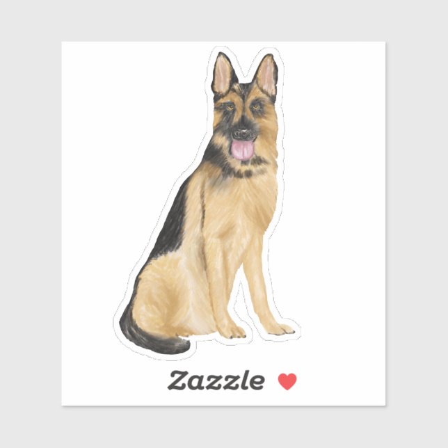 German Shepherd Dog Sticker (Sheet)