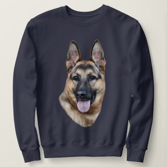 German Shepherd Dog Sweatshirt (Design Front)