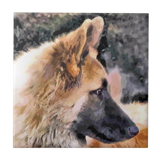 GERMAN SHEPHERD DOG TILE (Front)