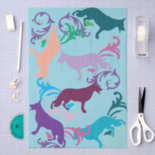 German Shepherd Dog  Tissue Paper