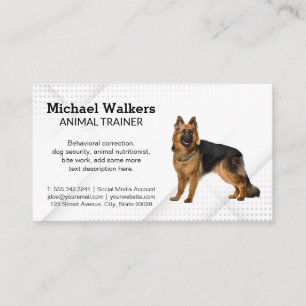 German Shepherd Dog Trainer Business Card