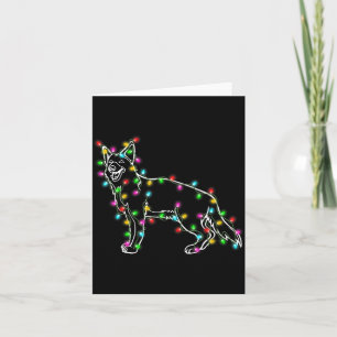 German Shepherd Dog Tree Christmas Sweater Xmas Do Card