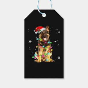 German Shepherd Dog Tree Christmas Sweater Xmas Do Gift Tags