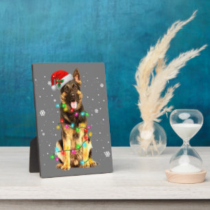 German Shepherd Dog Tree Christmas Sweater Xmas Do Plaque