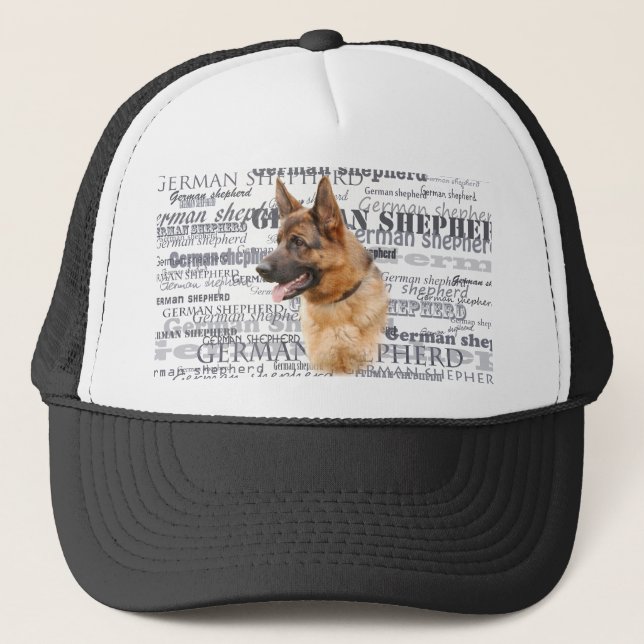 German shepherd dog trucker hat (Front)