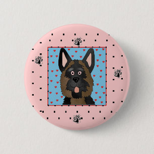 German Shepherd Dog Tshirts and Gifts 6 Cm Round Badge