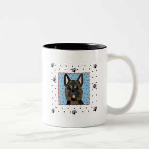 German Shepherd Dog Tshirts and Gifts Two-Tone Coffee Mug