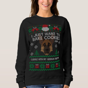 German Shepherd Dog Ugly Christmas Party GSD Xmas Sweatshirt
