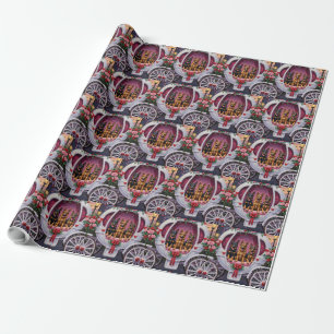 German Shepherd Dog Valentine's Day Wrapping Paper