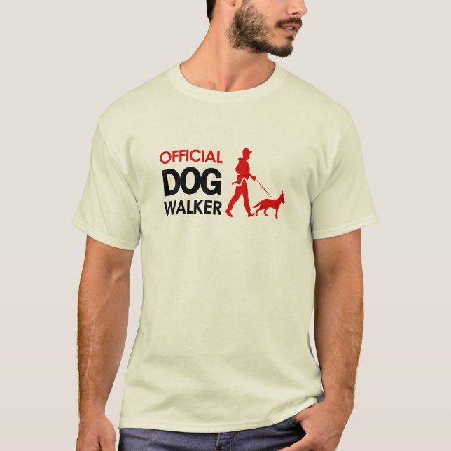 German Shepherd Dog Walker T-shirt (Front)