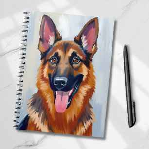 German Shepherd   Dog Watercolor Pet  Notebook