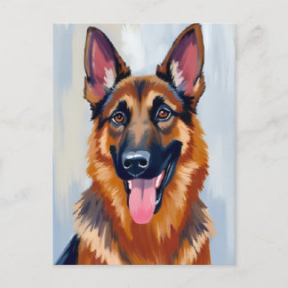 German Shepherd | Dog Watercolor Pet Postcard