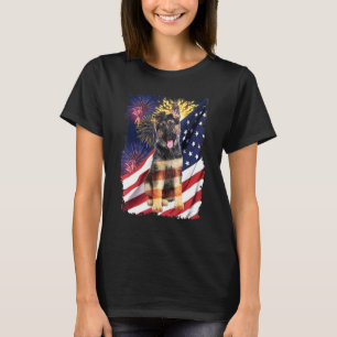 German Shepherd Dog With Freedom Calling On July 4 T-Shirt