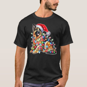 German Shepherd Dog x Christmas Lights T-Shirt