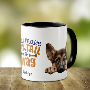 German Shepherd Dog You Make My Tail Wag Mug