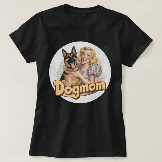 German Shepherd doglover dogmom dog t-shirt (Design Front)