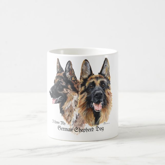 German Shepherd Dogs Coffee Mug (Center)