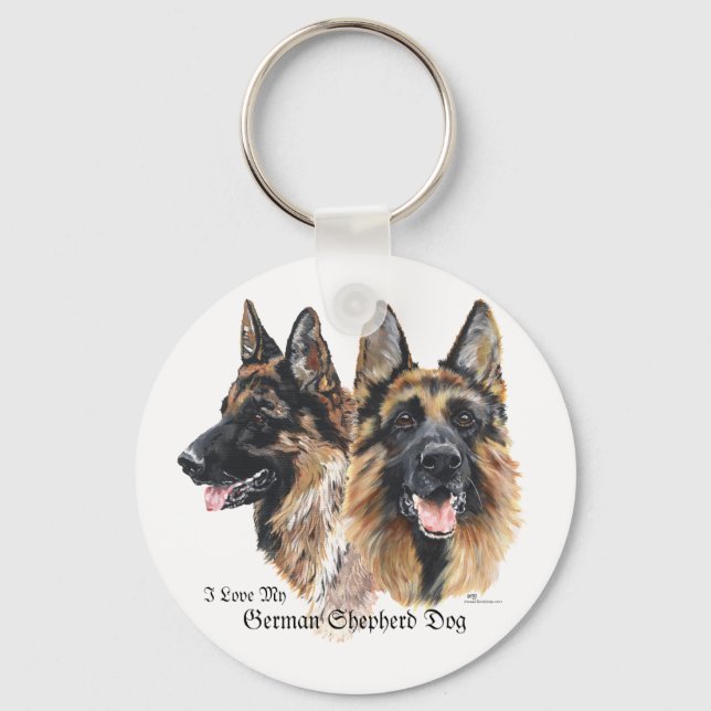 German Shepherd Dogs Key Ring (Front)