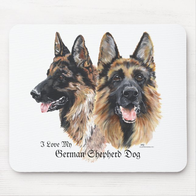 German Shepherd Dogs Mouse Pad (Front)