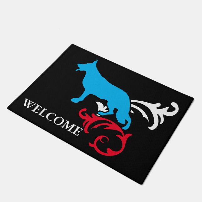 German Shepherd Doormat (Angled)