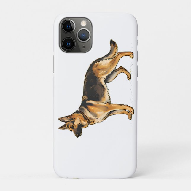 German Shepherd Double-Sided Throw Pillow Case-Mate iPhone Case (Back)