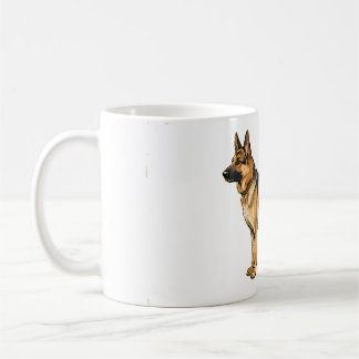 German Shepherd Double-Sided Throw Pillow Coffee Mug