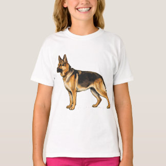 German Shepherd Double-Sided Throw Pillow T-Shirt