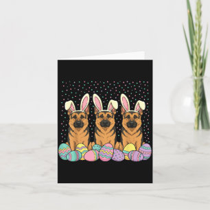 German Shepherd Easter Card