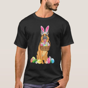 German Shepherd Easter Day Bunny Eggs Easter Costu T-Shirt