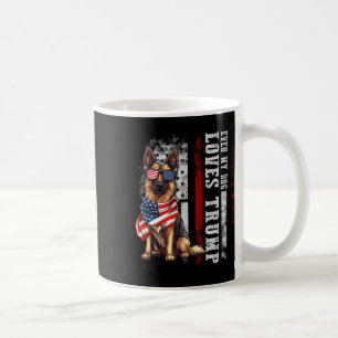 German Shepherd Even My Dog Loves Trump Funny Coffee Mug