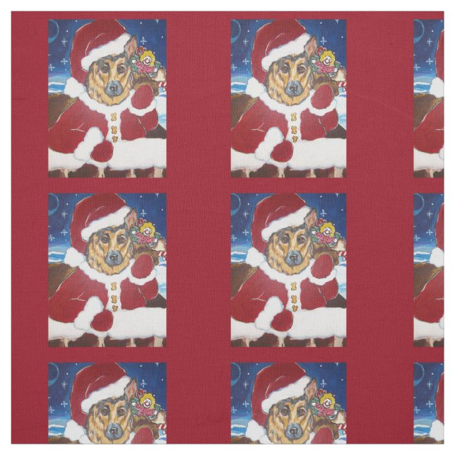 German Shepherd Fabric (Swatch)