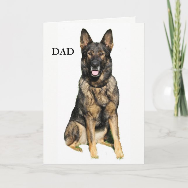 German Shepherd Father's Day Card (Front)