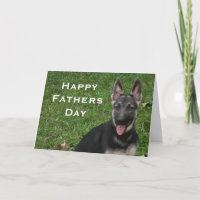German Shepherd: Fathers Day Card