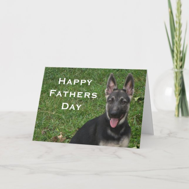 German Shepherd: Fathers Day Card (Front)