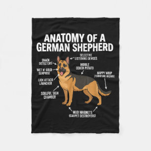 German Shepherd  Fleece Blanket