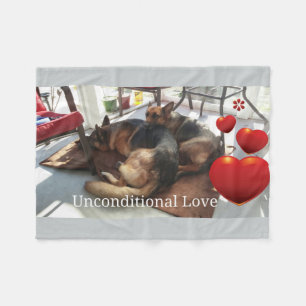 German Shepherd Fleece Blanket