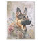 German Shepherd Floral Dog
