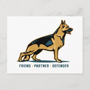 German Shepherd Friend Postcard