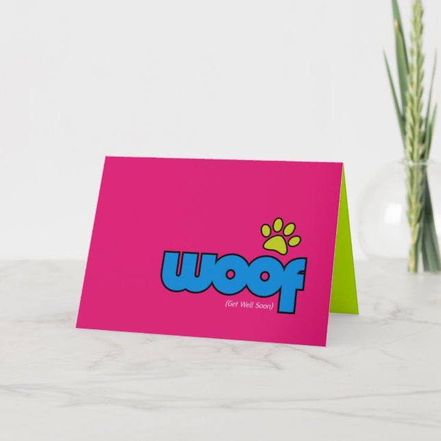German Shepherd Get Well Card (Front)