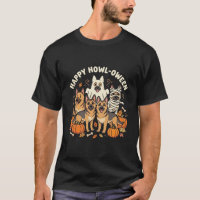 German Shepherd Ghost Halloween Howl-Oween Design_