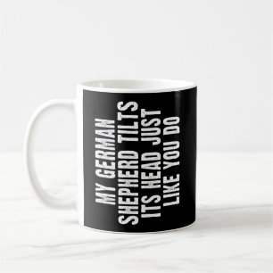 German Shepherd Gift Tilt Head Dog Cute Funny Gift Coffee Mug